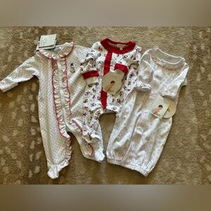 NWT Magnolia Baby Preemie/NB Christmas Bundle